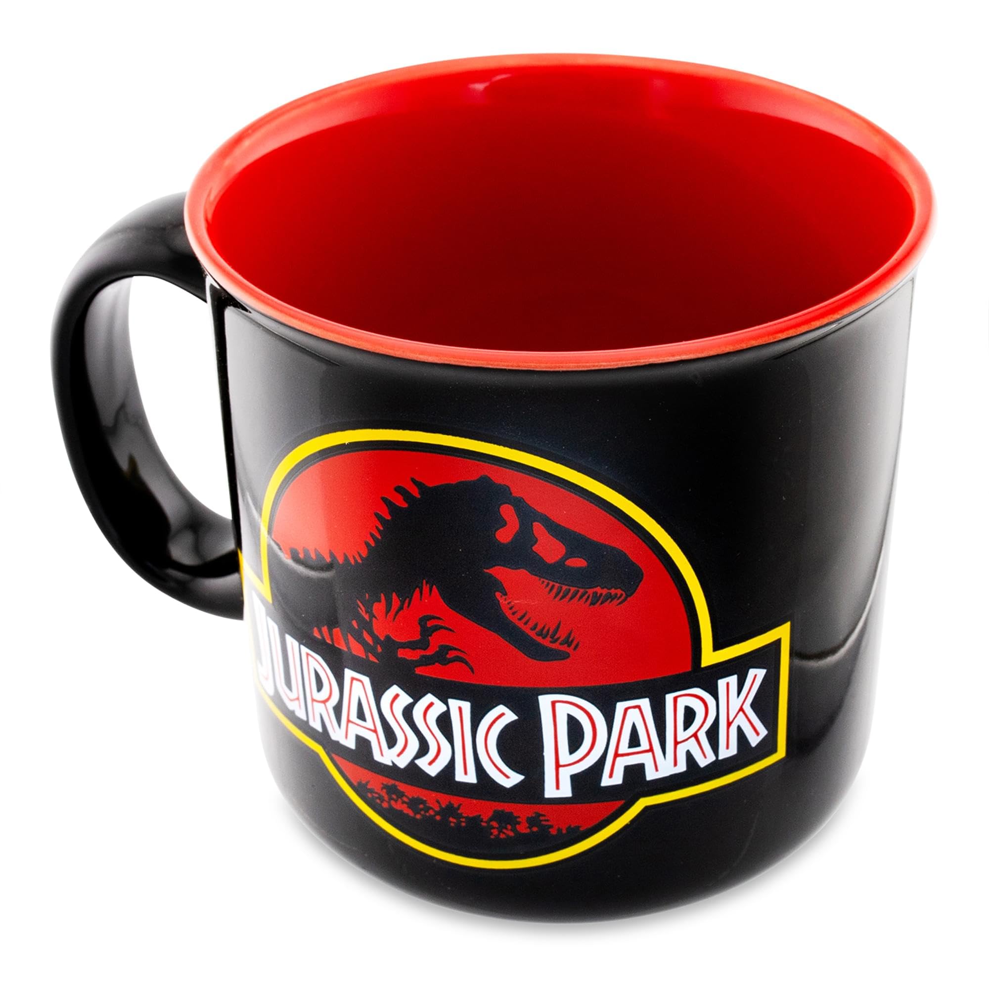 Park Ranger text on official Jurassic Park mug