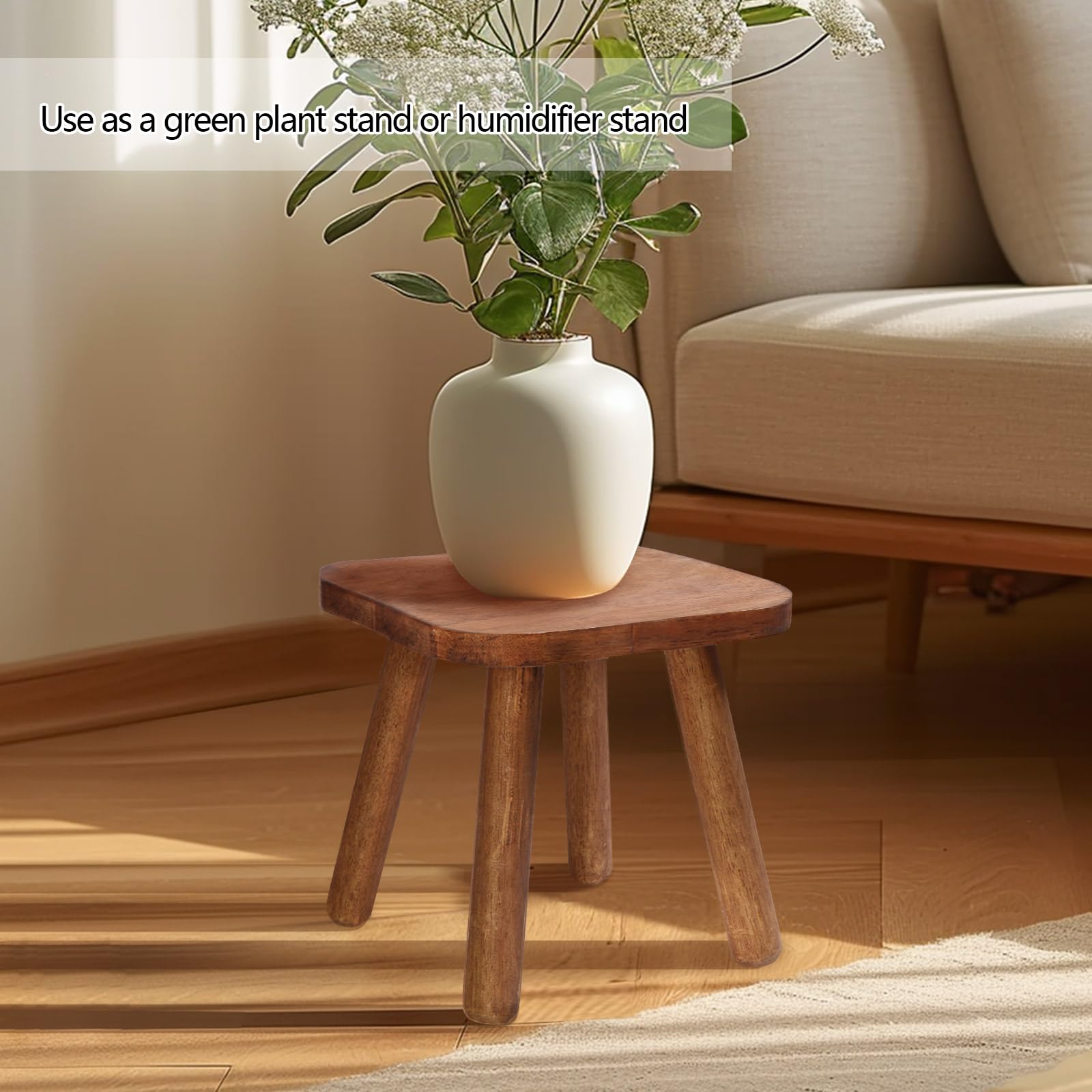 Stool placed in kitchen or living room for reach
