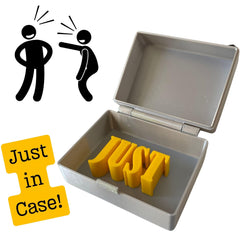 Just In Case Funny Gag Gift 3D printed PLA gag gift close up