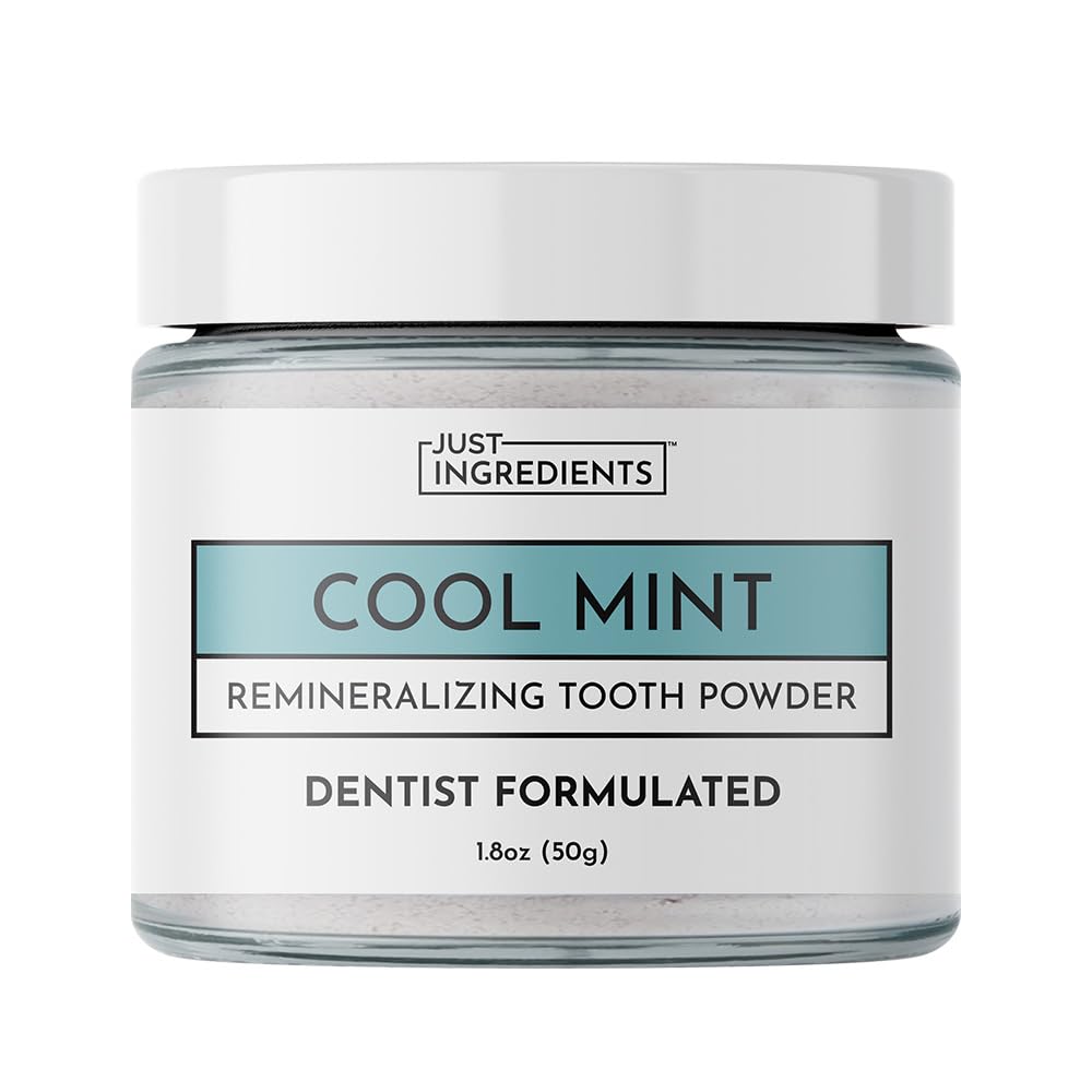JUST INGREDIENTS Remineralizing Tooth Powder 1 oz packaging