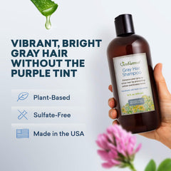 Just Natural Hair Care gray hair shampoo packaging