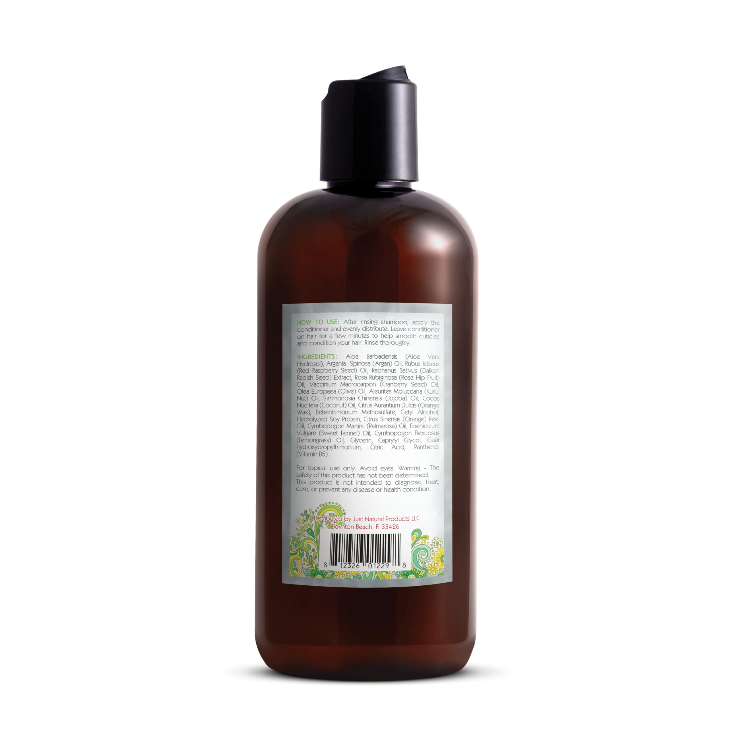Just Nutritive gray hair conditioner packaging and labeling