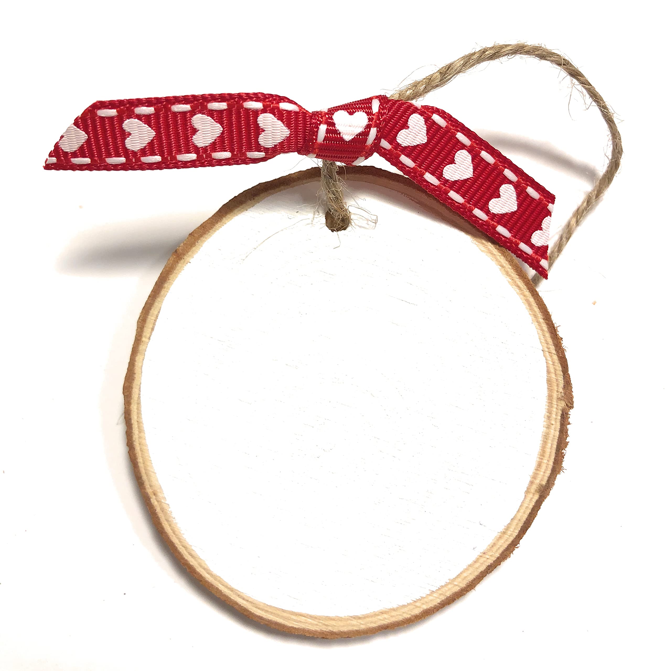 Jute hanger with decorative ribbon included for hanging