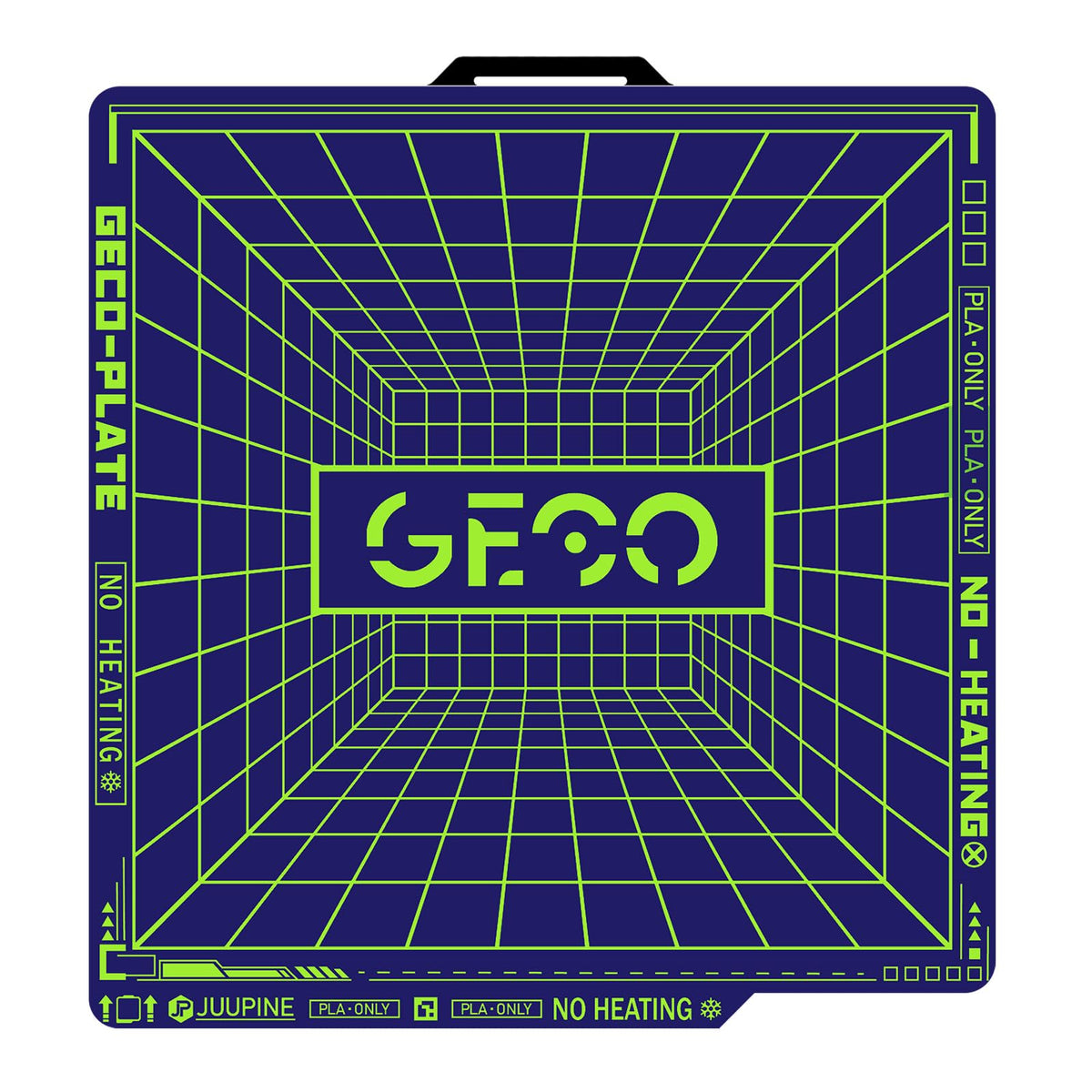Juupine GECO Plate for Bambu Lab X2D 3D printer 257x257mm