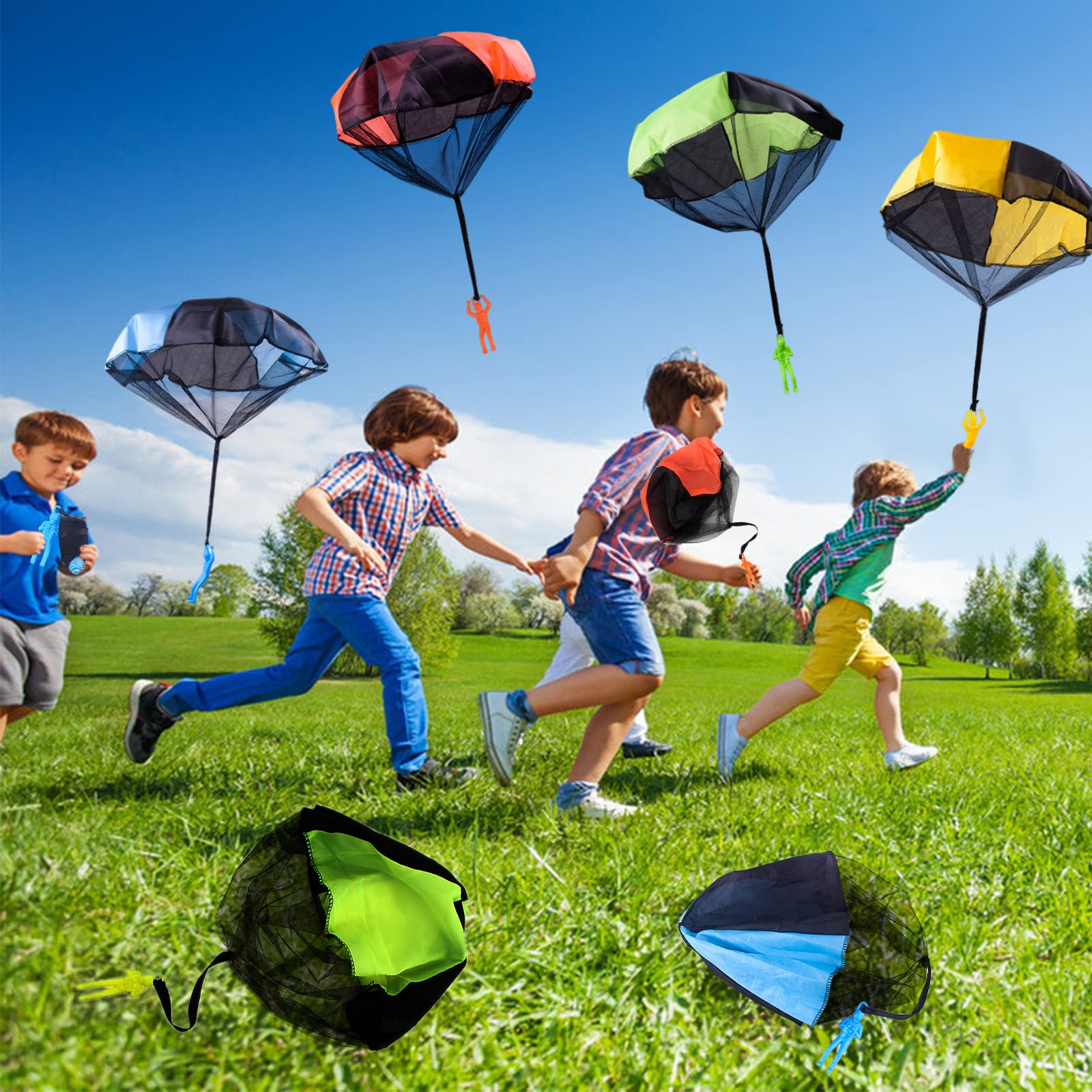 Juuxncgv parachute toy orange color 10 pack