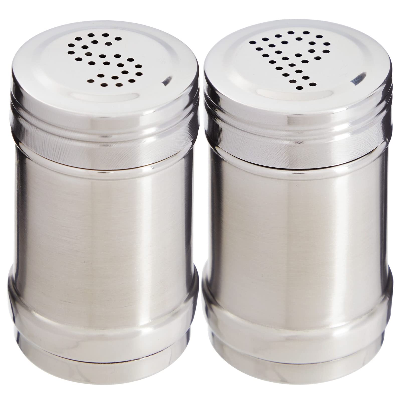 Juvale 2 oz stainless steel salt and pepper shakers set