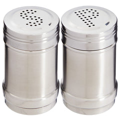 Juvale 2 oz stainless steel salt and pepper shakers set