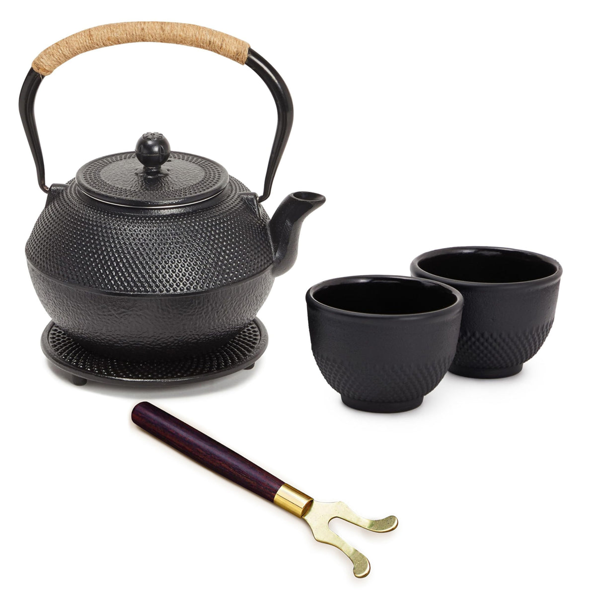 Juvale cast iron teapot with 1200 mL capacity