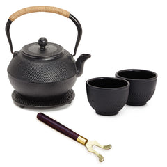 Juvale cast iron teapot with 1200 mL capacity