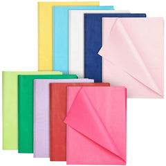 Juvale colorful tissue paper set with 120 sheets in ten colors