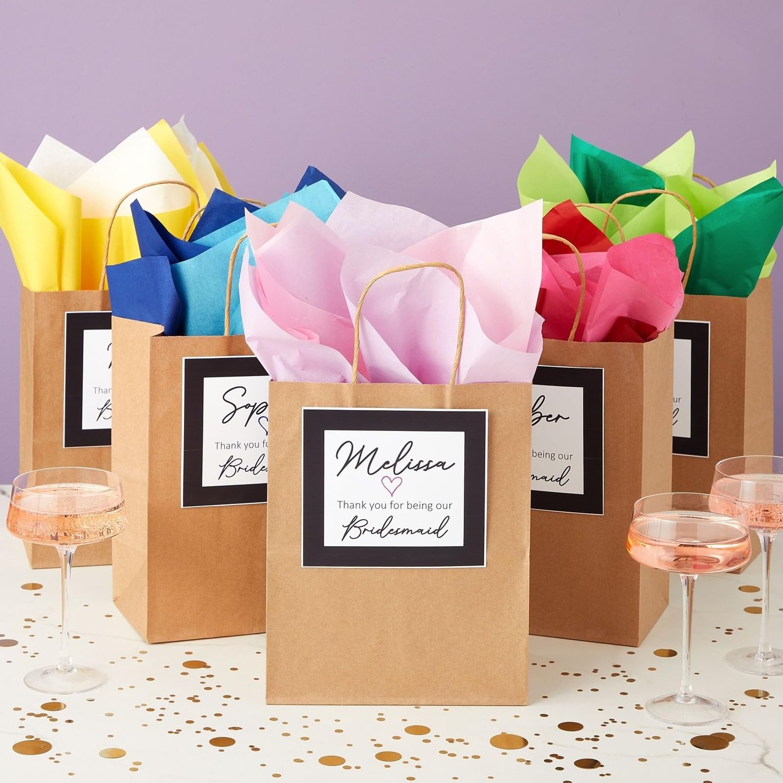 Ten color tissue paper assortment for celebrations