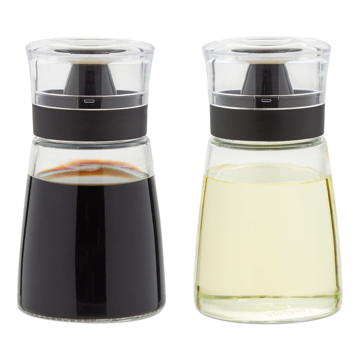 Juvale glass oil and vinegar dispenser set two-pack 5.5 oz bottles