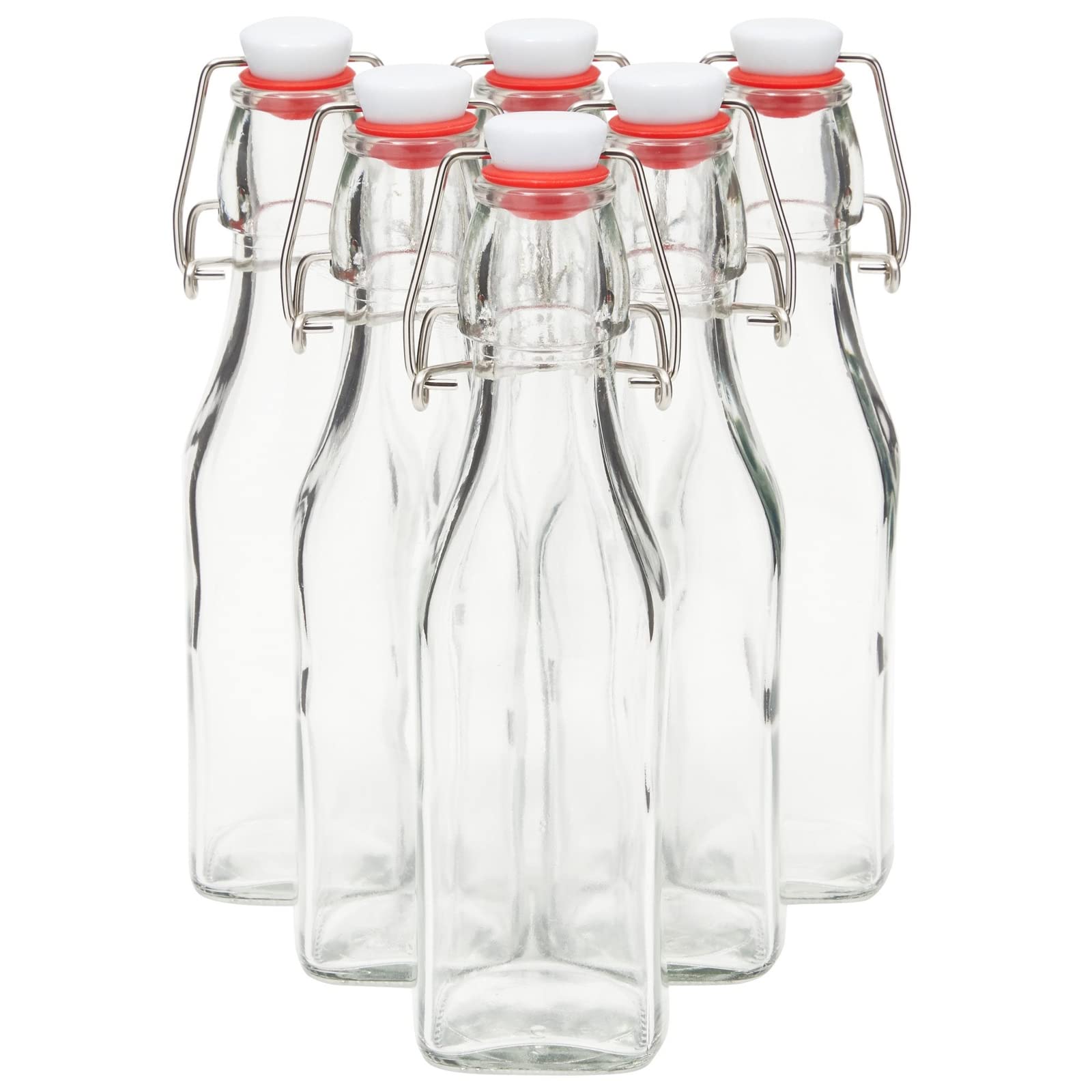 Syrup bottle from Juvale swing top glass bottle pack