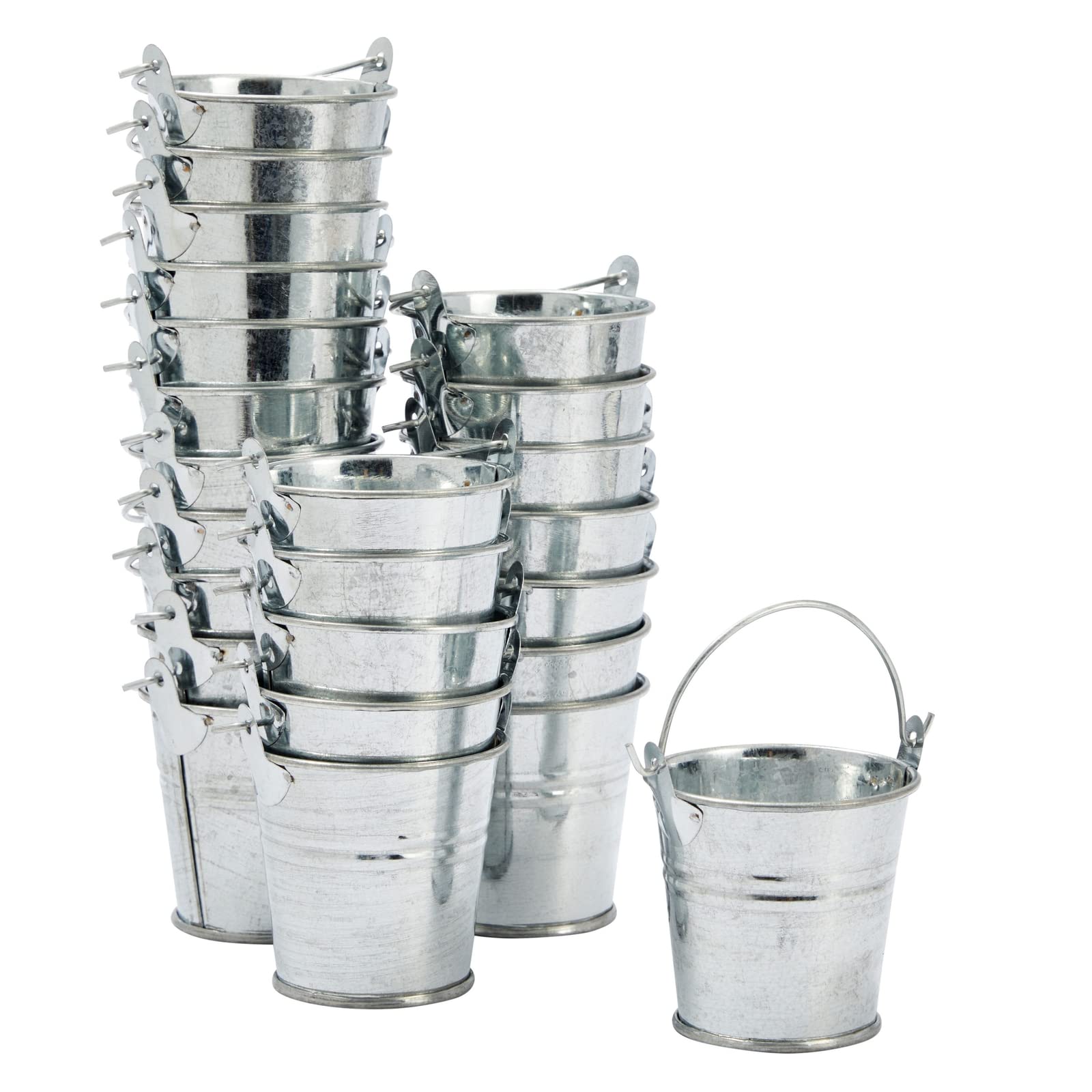 Juvale tin bucket set for classroom organization