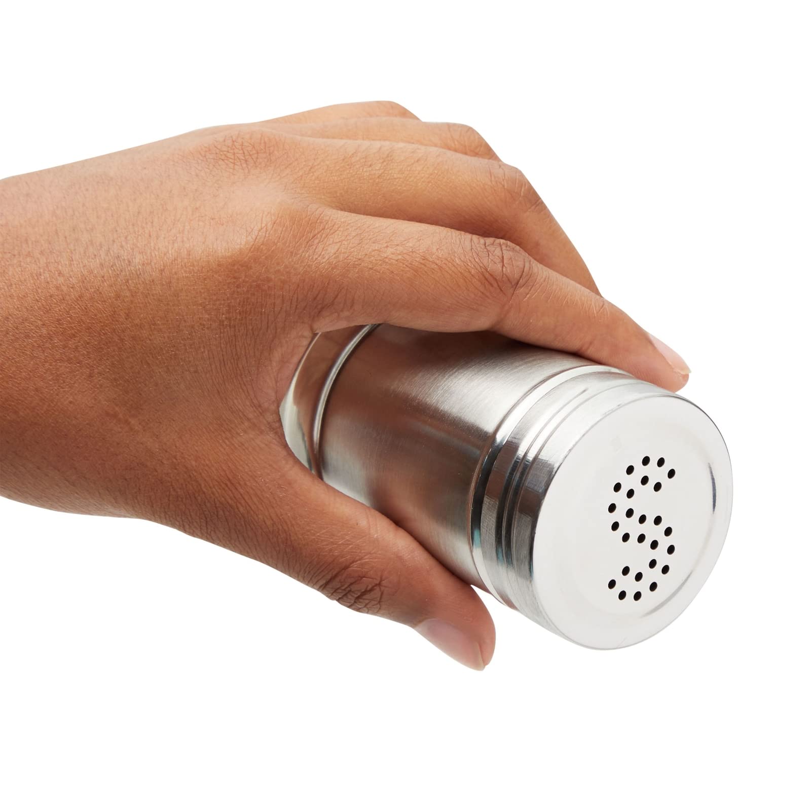 Non-breakable stainless steel salt pepper shakers for dining