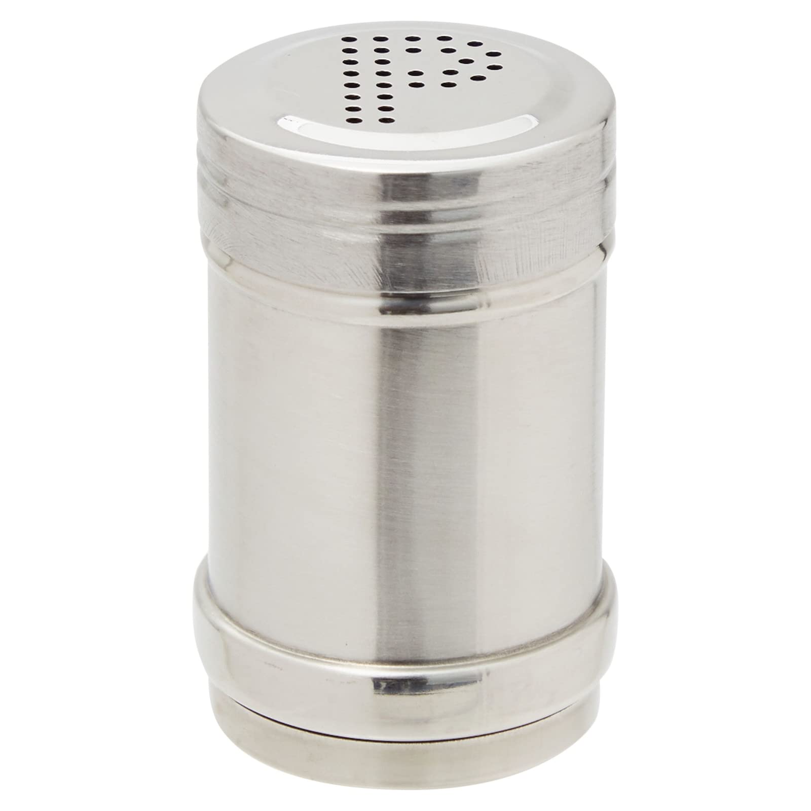 Shatterproof stainless steel salt and pepper shakers