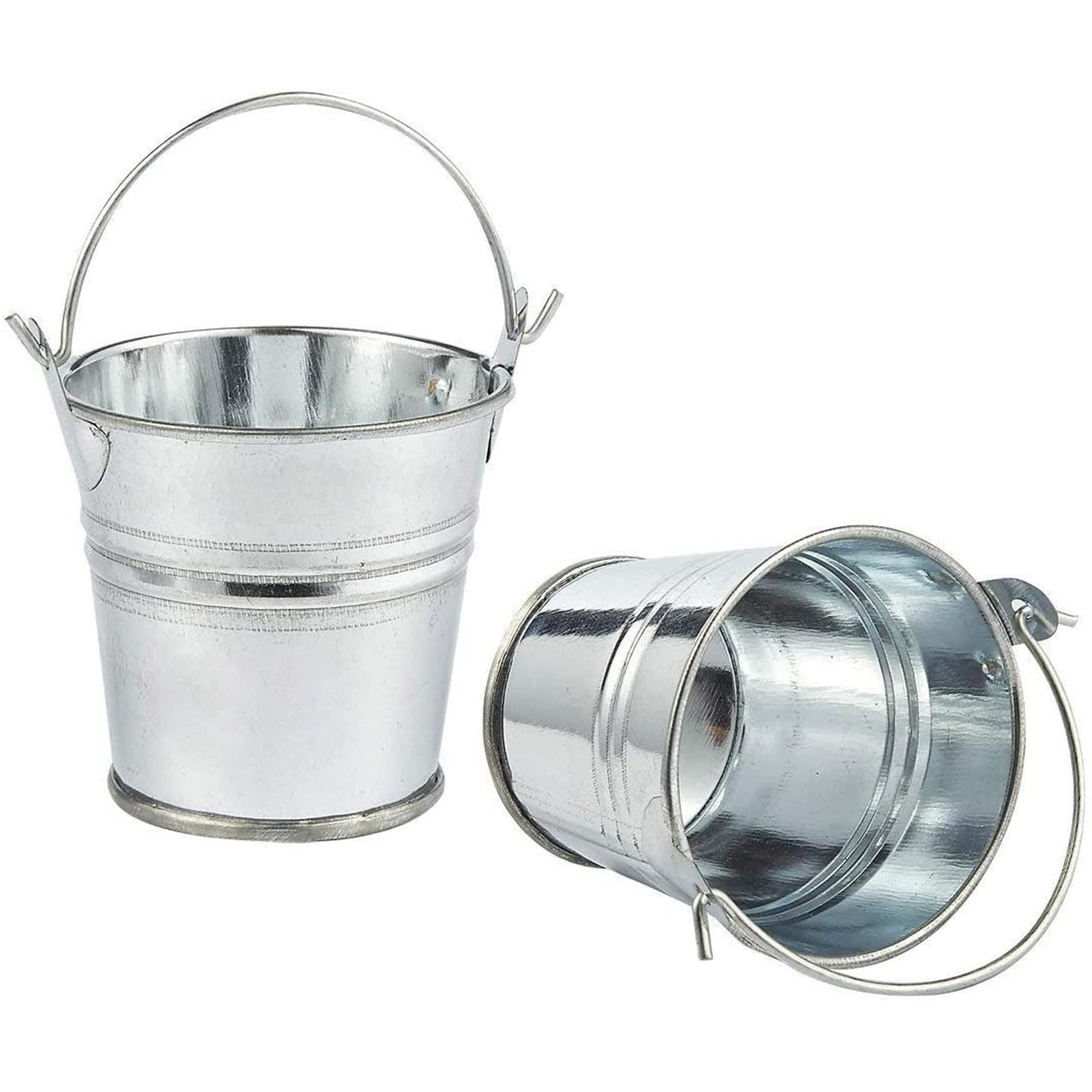Small metal buckets for flowers or candies