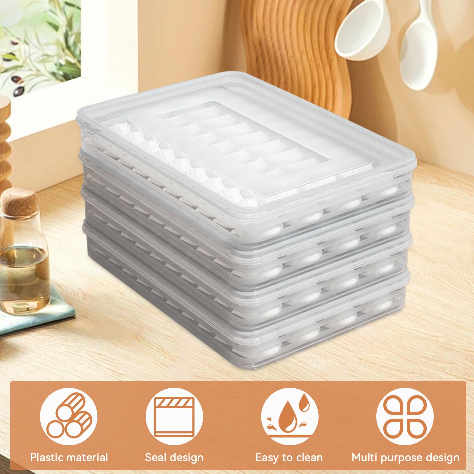 Multipurpose storage container for buns dumplings and snacks