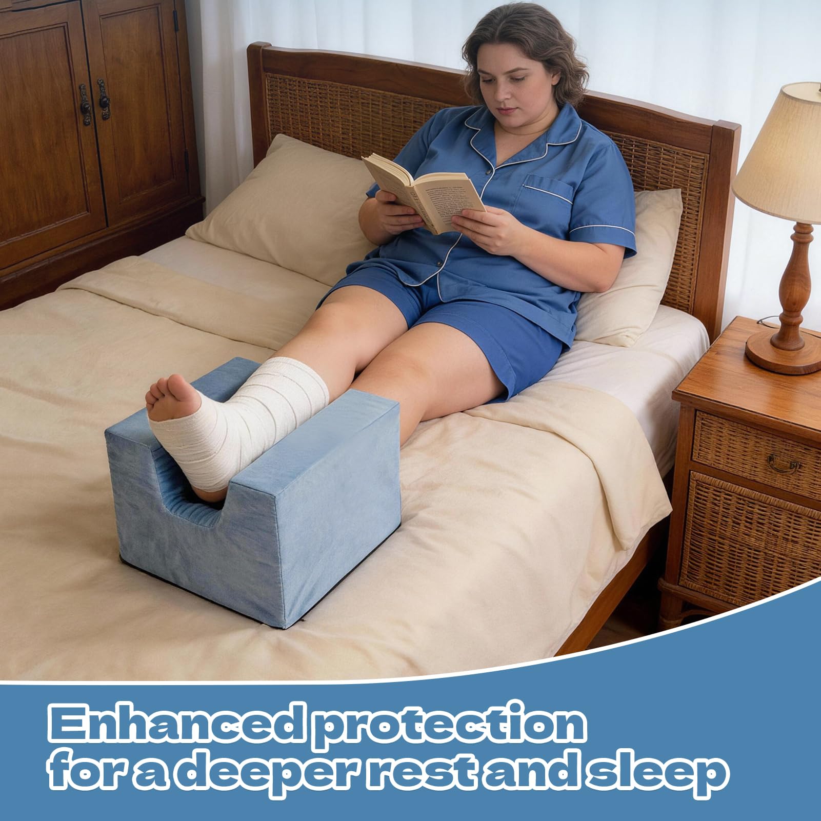 JZHLLA knee recovery aid pillow with high-density foam