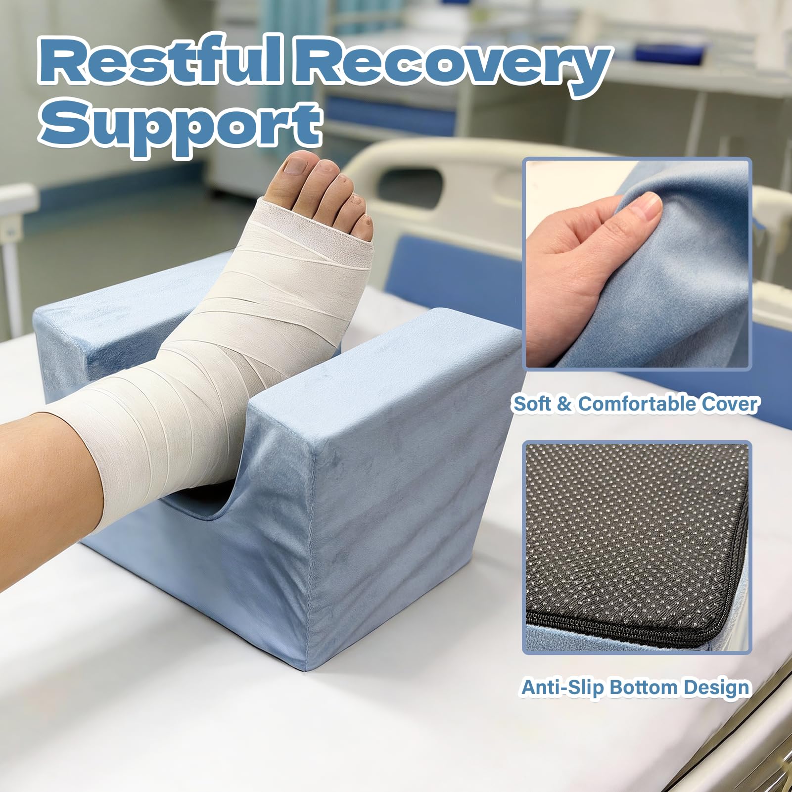 Knee hip replacement recovery pillow by JZHLLA