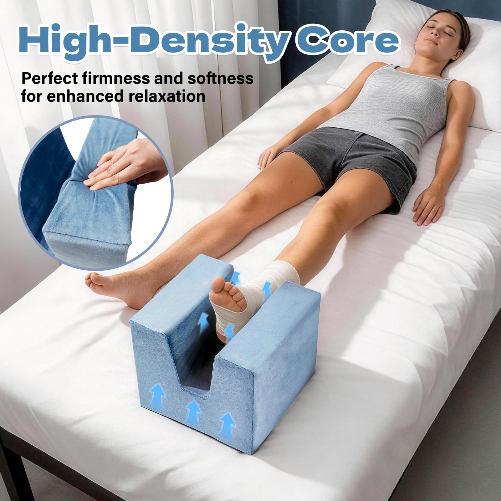 Leg elevation pillow for knee recovery by JZHLLA