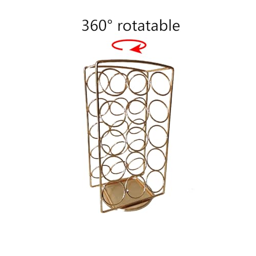 Rotatable pod rack for kitchen counter and break room
