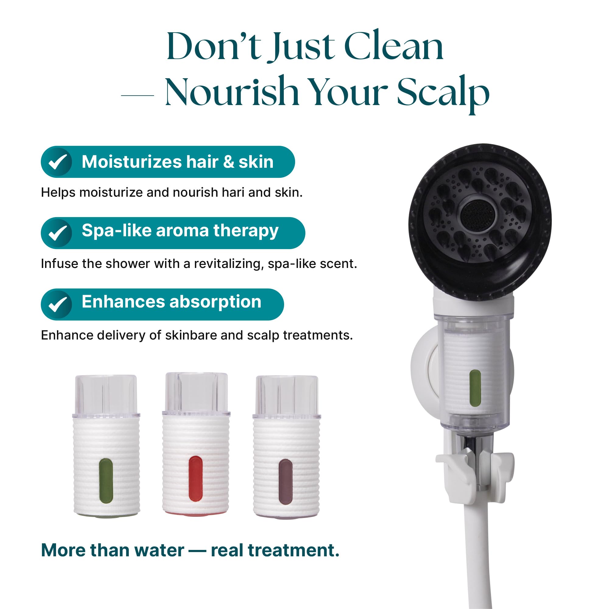 Spa like hair and skin care with Aqua Luxe shower head