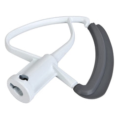 Coated metal non-stick beater with scraper edge