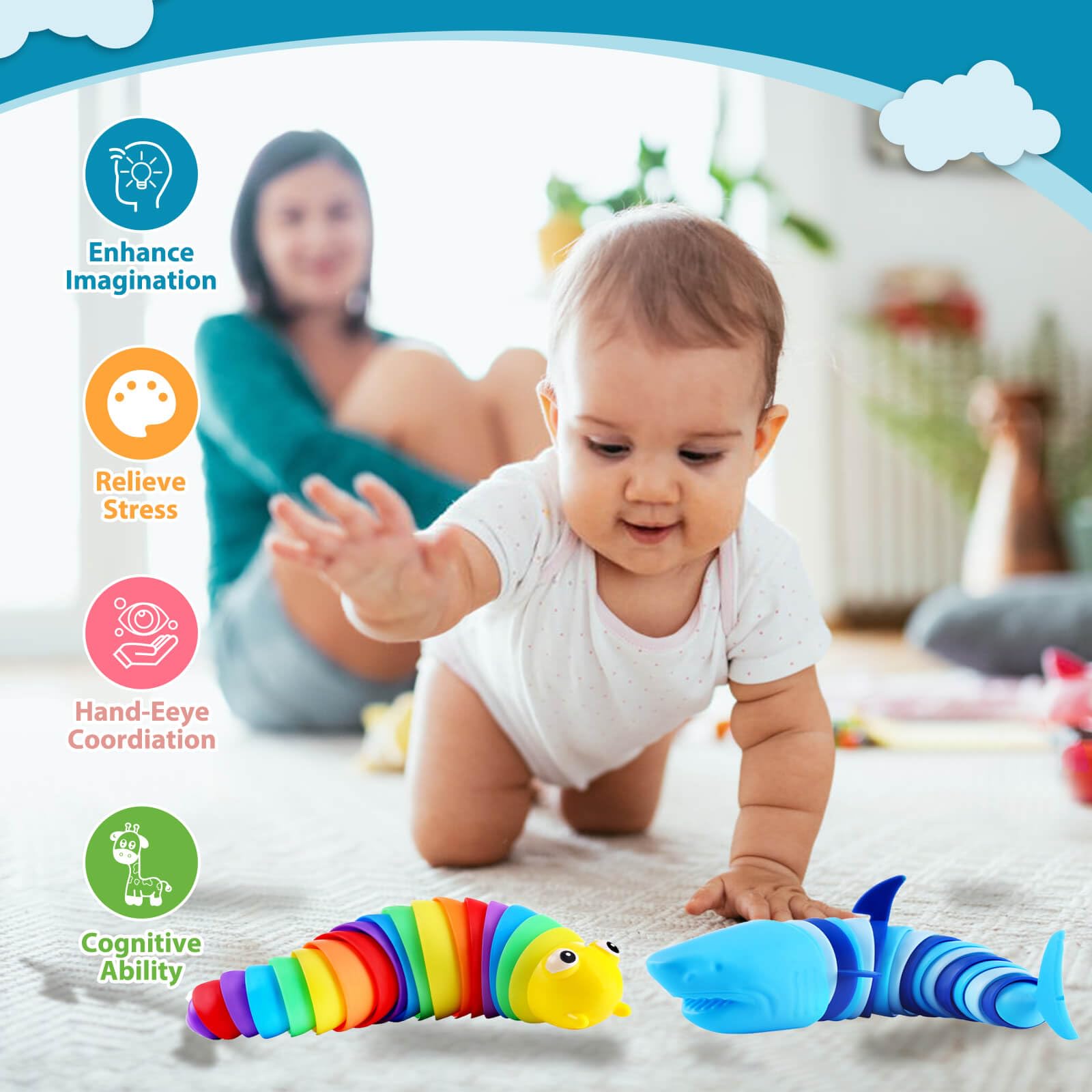 Kabvy sensory stress relief fidget toy for kids ages 3 plus