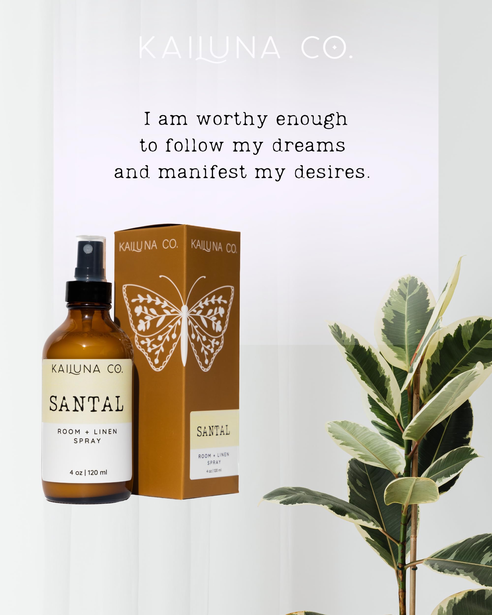 Kailuna Co Santal Artisan room spray 120 ml packaging