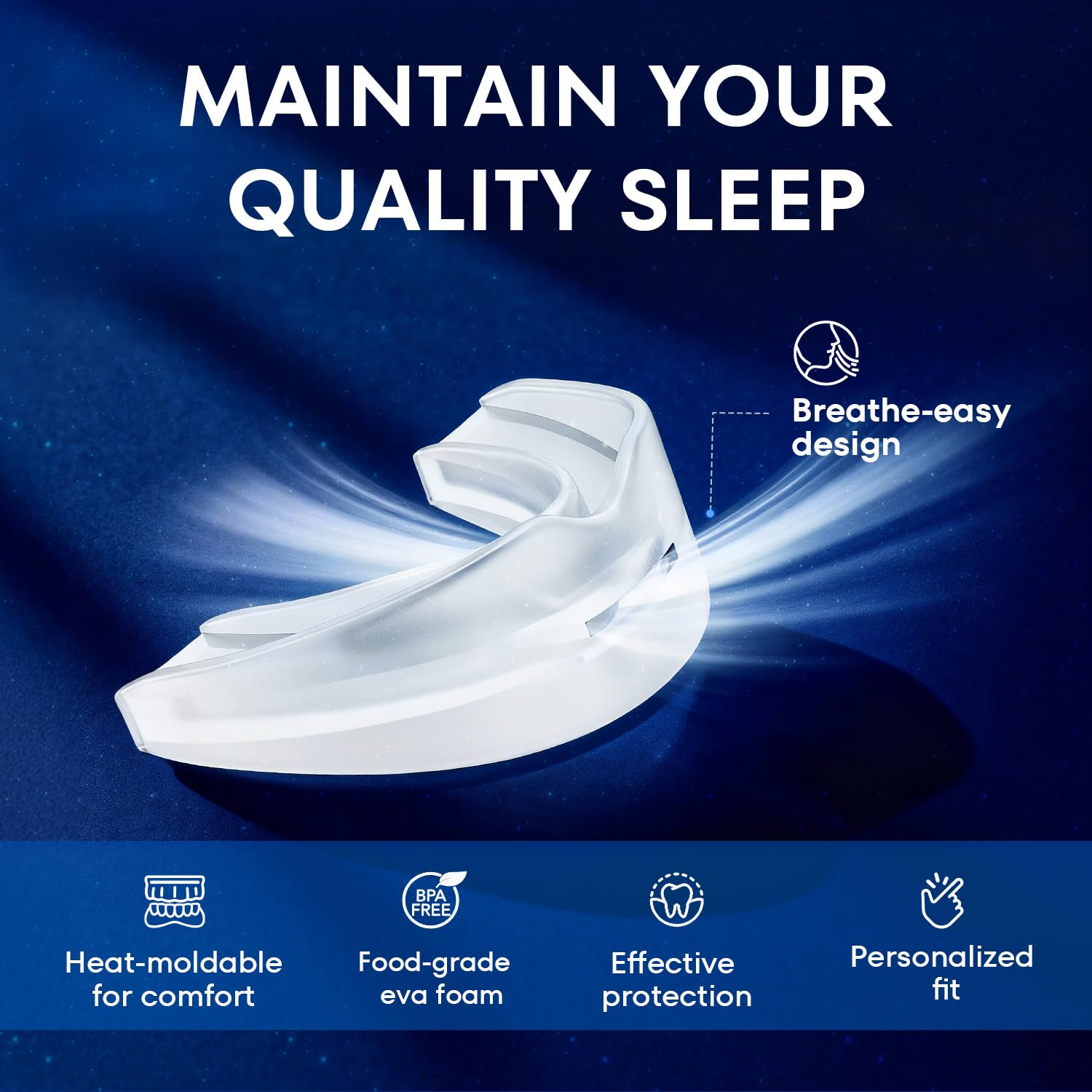 Personalized fit mouth guard for adults Kaitse Anti Grinding Guard