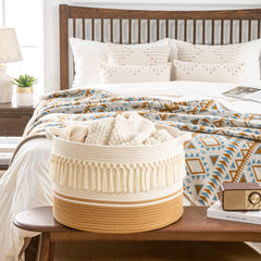 KAKAMAY laundry and toy storage basket