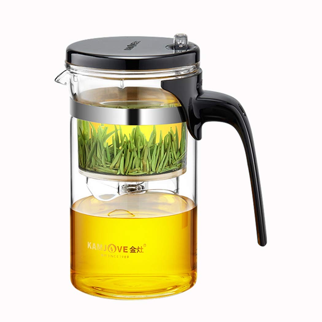 kamjove tea pot glass body with food grade materials and filter