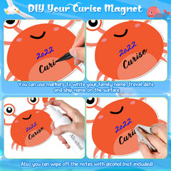 Six crab magnets for cruise doors Kanayu