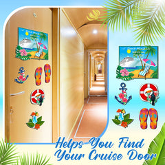 Life preserver design magnet from Kanayu tropical set