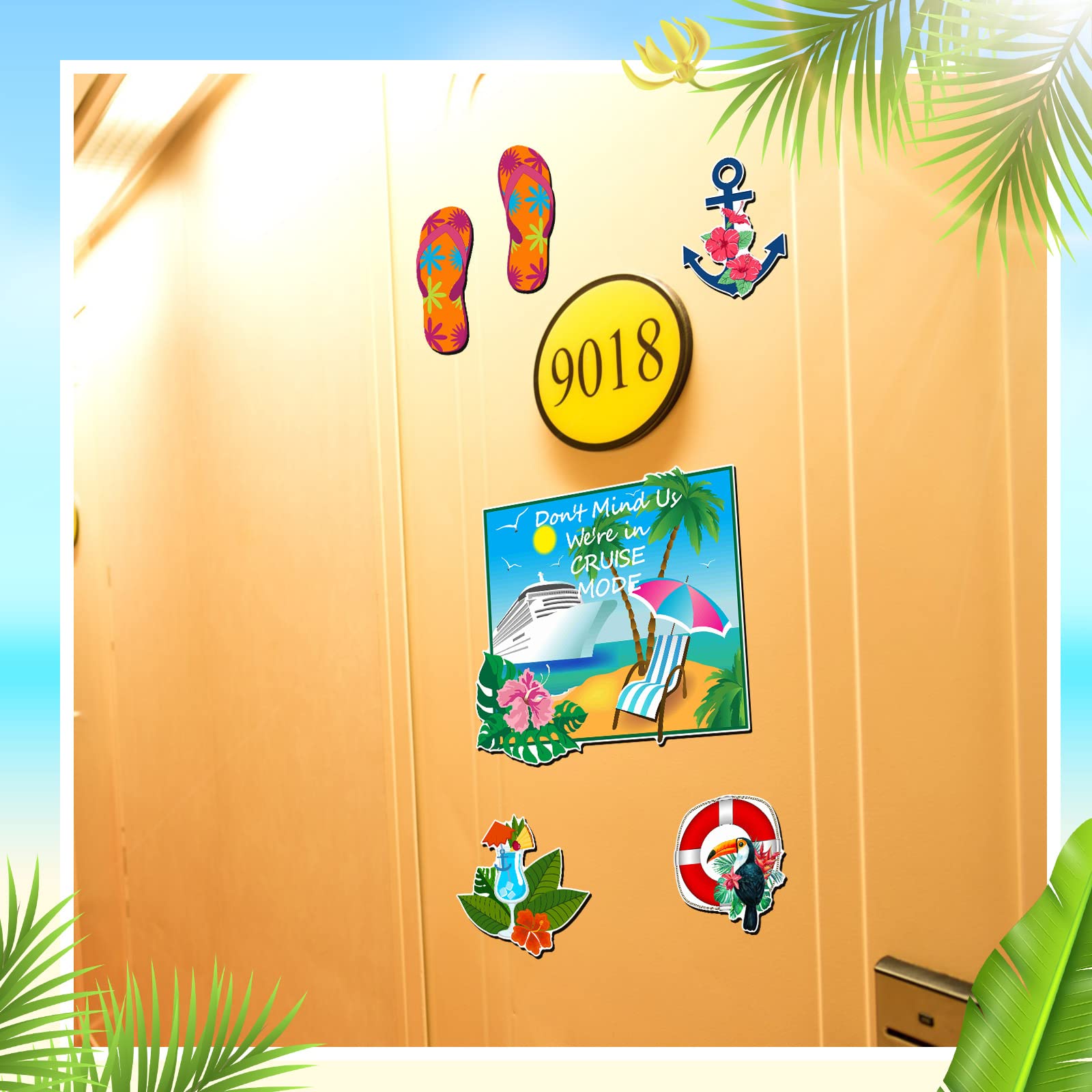 Hawaii themed door magnets for cabin decor by Kanayu