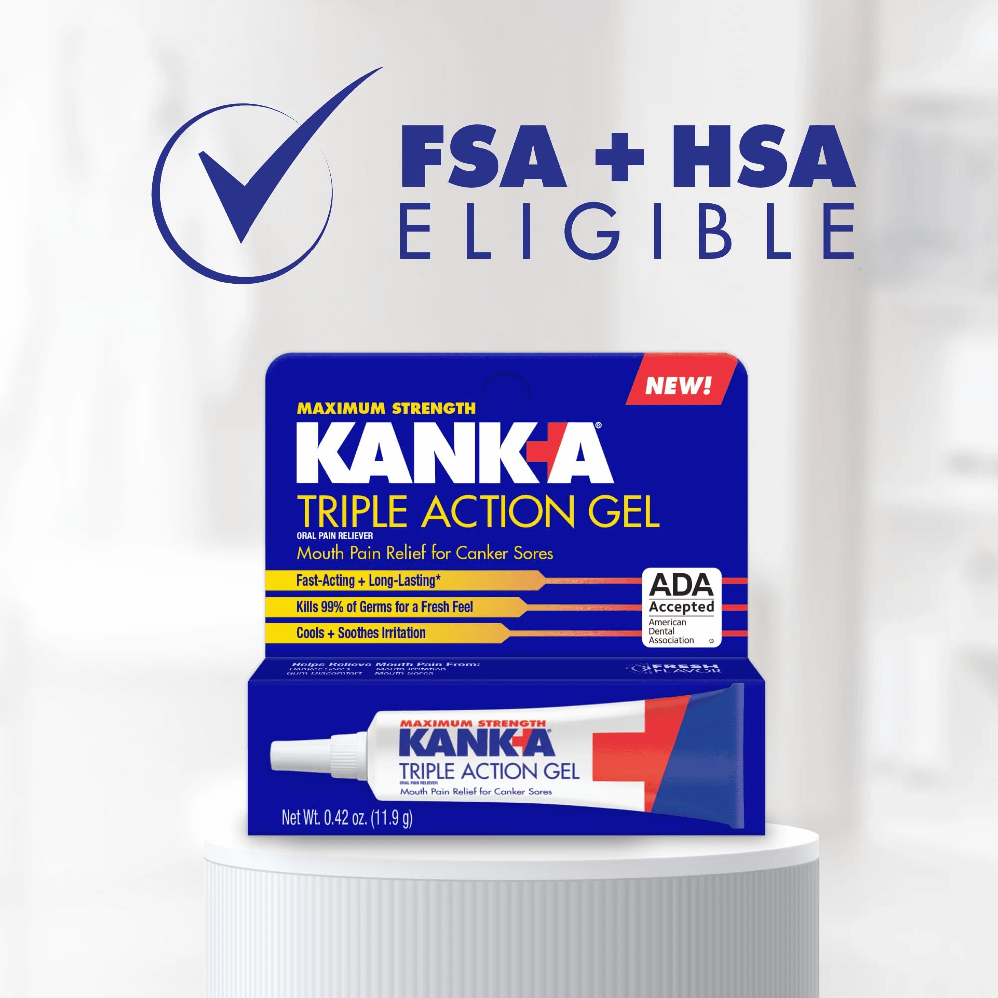 Kank-A long lasting pain relief gel 0.42 oz
