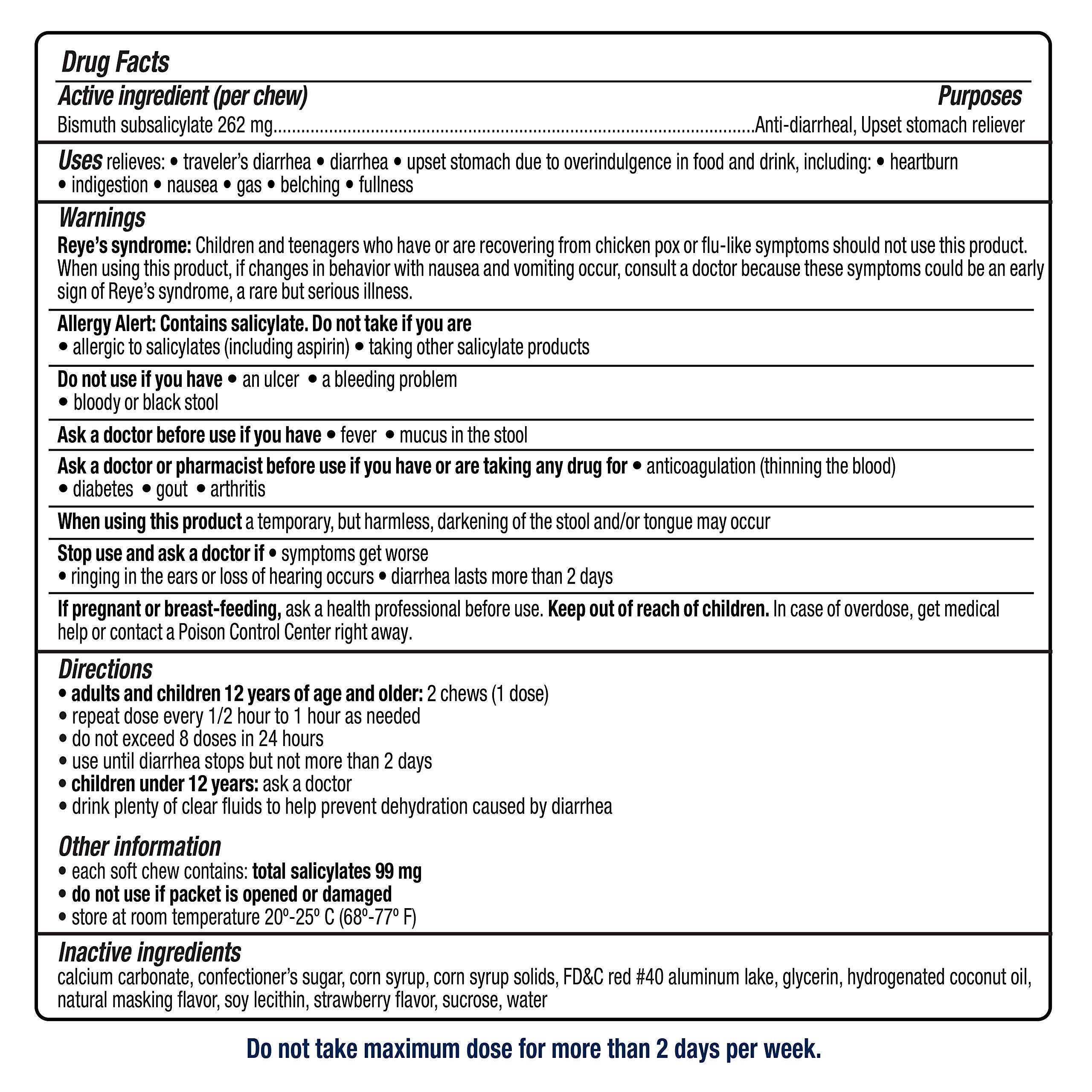 Kaopectate bismuth subsalicylate diarrhea medicine 24 count