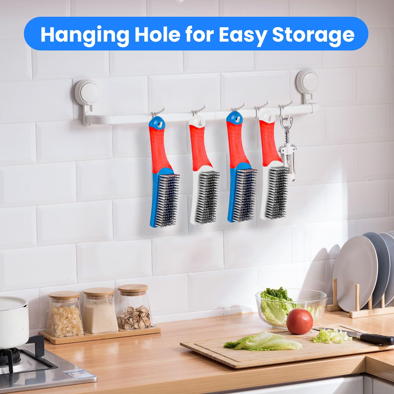 Four brushes included in the kit for versatile cleaning tasks