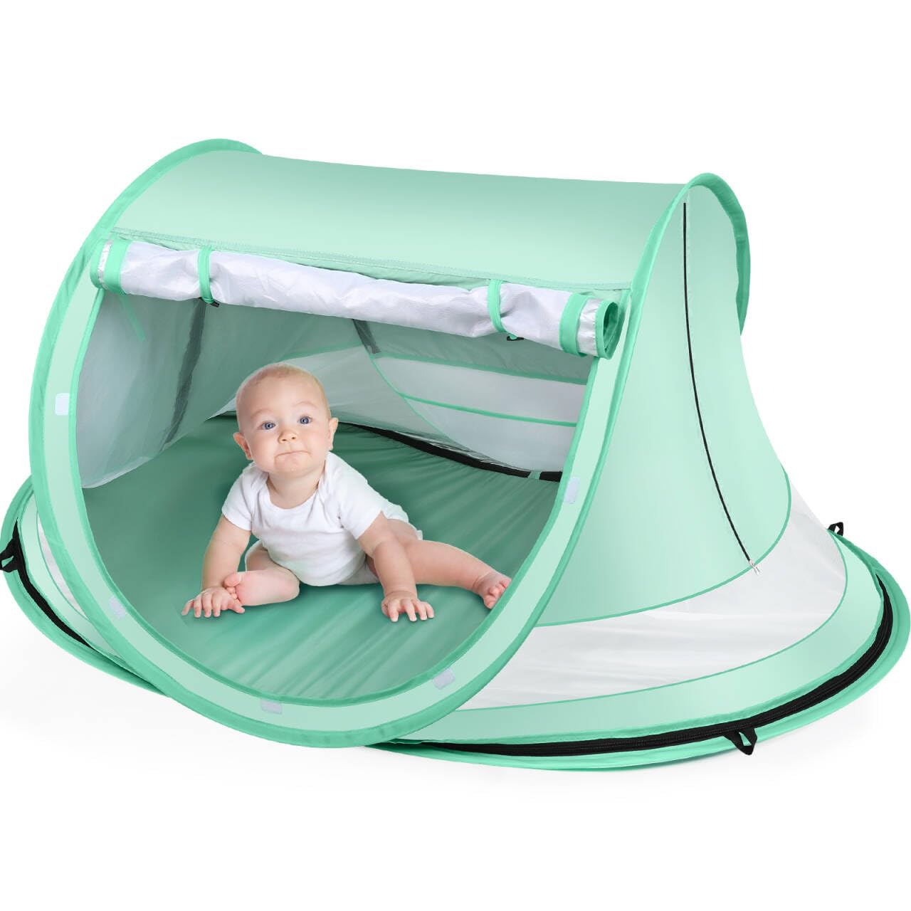 Kapeazo baby beach tent spacious interior 54 x 35 x 26 inches