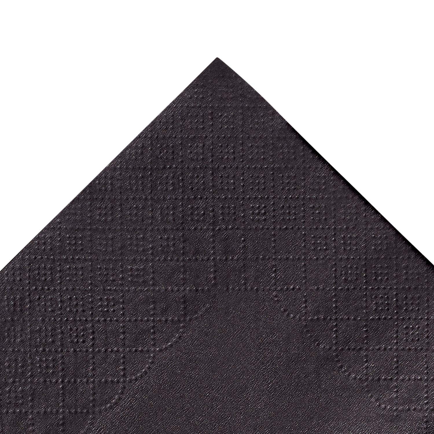 2-ply black Karat napkins with diamond pattern