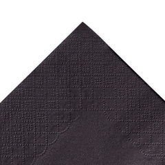 2-ply black Karat napkins with diamond pattern