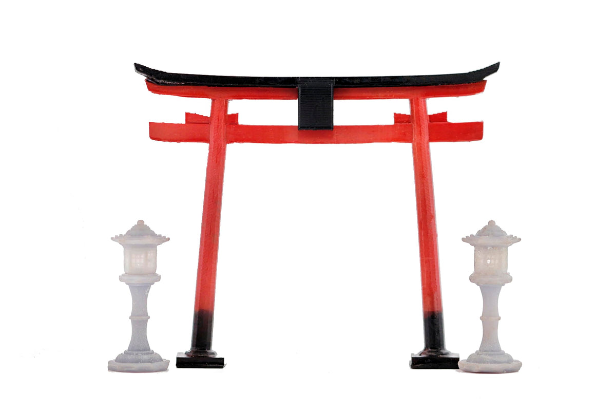 KARESANSUI mini Japanese torii for aquarium and terrarium decor