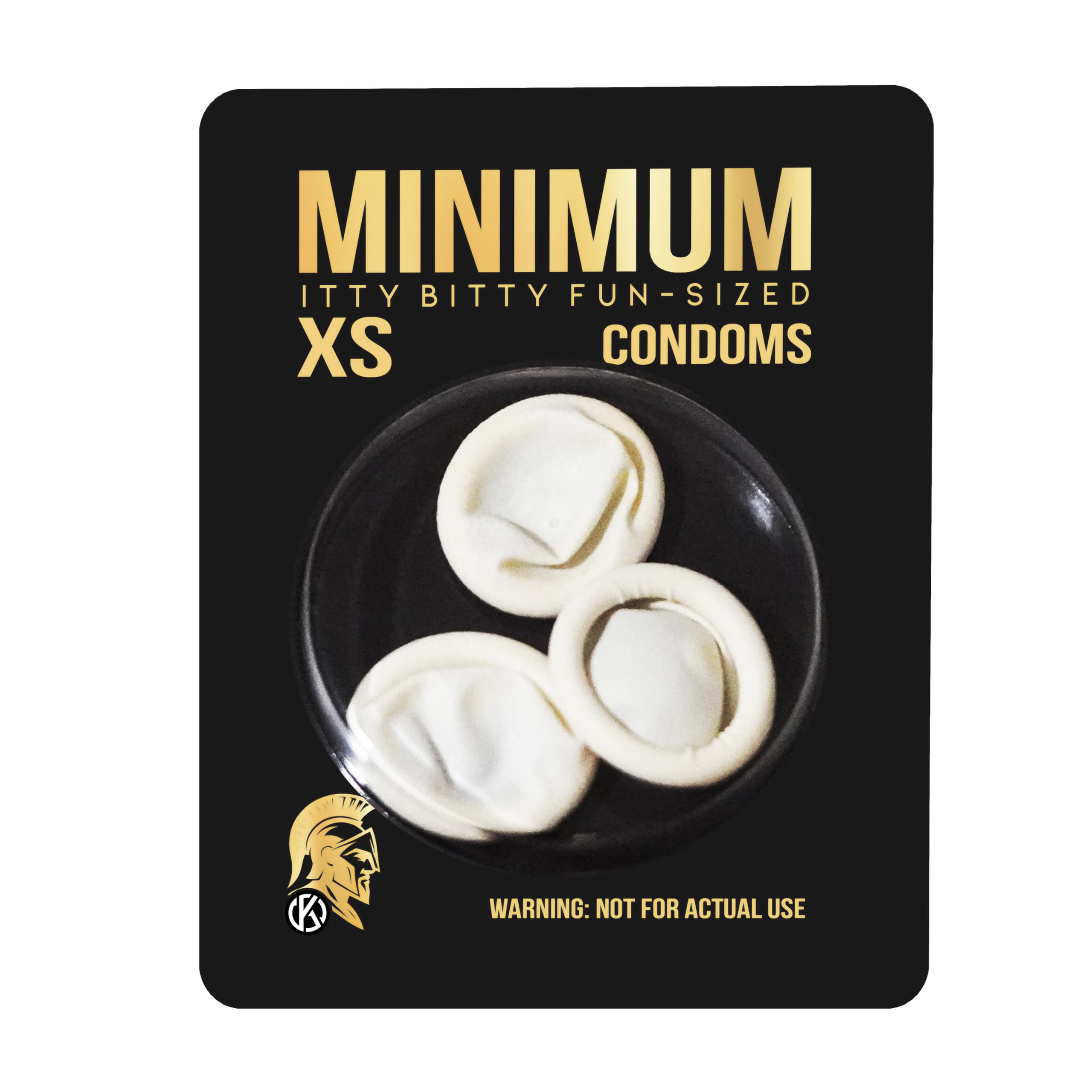 Karmacide Minimum Extra Small Micro Condoms gag gift packaging