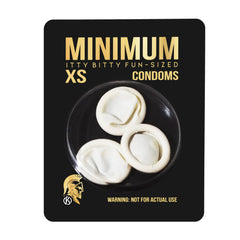 Karmacide Minimum Extra Small Micro Condoms gag gift packaging