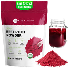 Kate Naturals Organic Beet Root Powder 8oz packaging