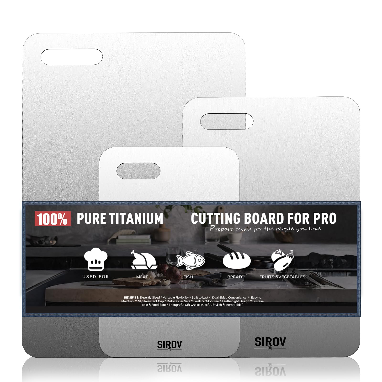 Katori Titanium Cutting Board 3 PCS set product image
