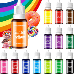 KATSPRO 14 color food coloring liquid set bottles