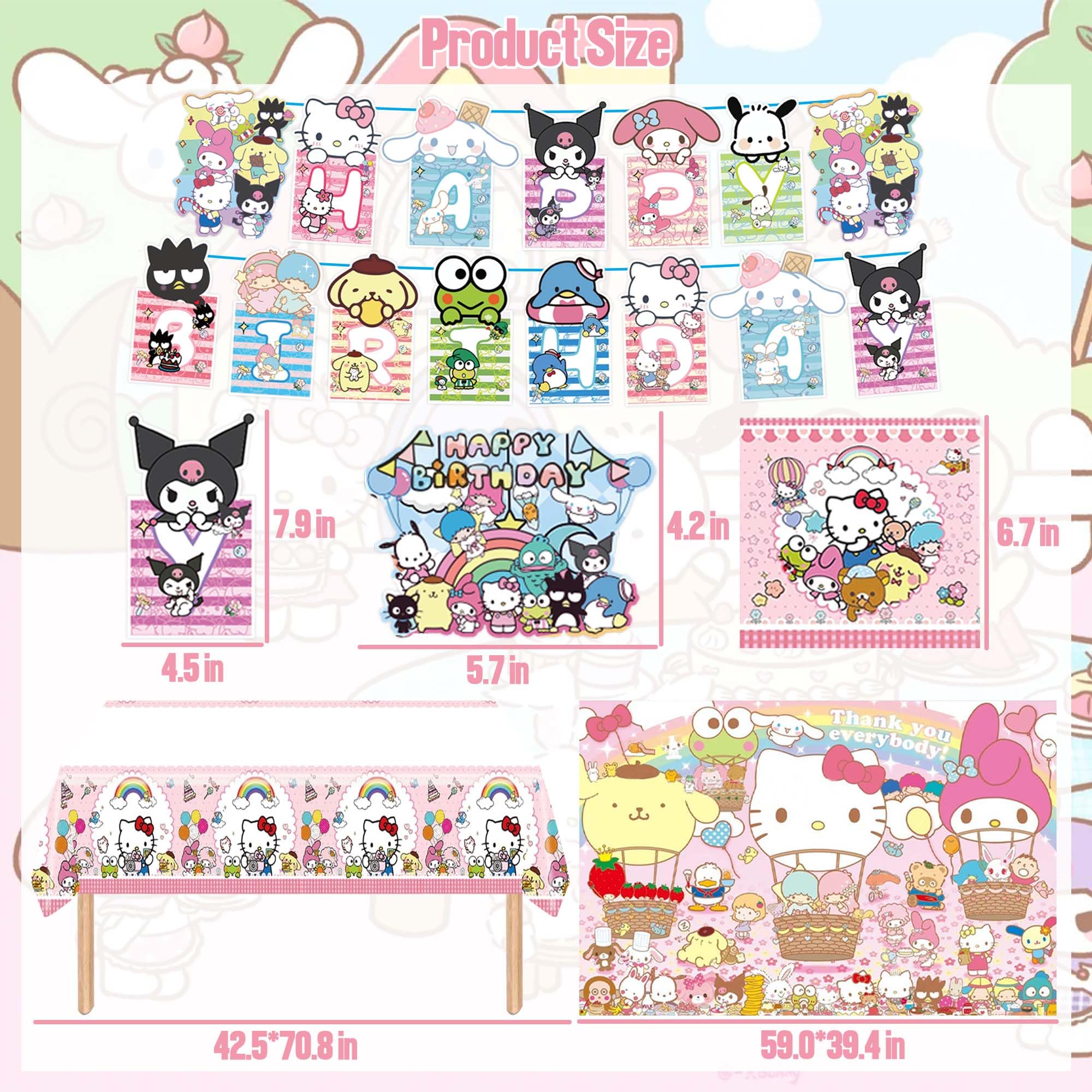 Backdrop from Kawaii Birthday Decorations