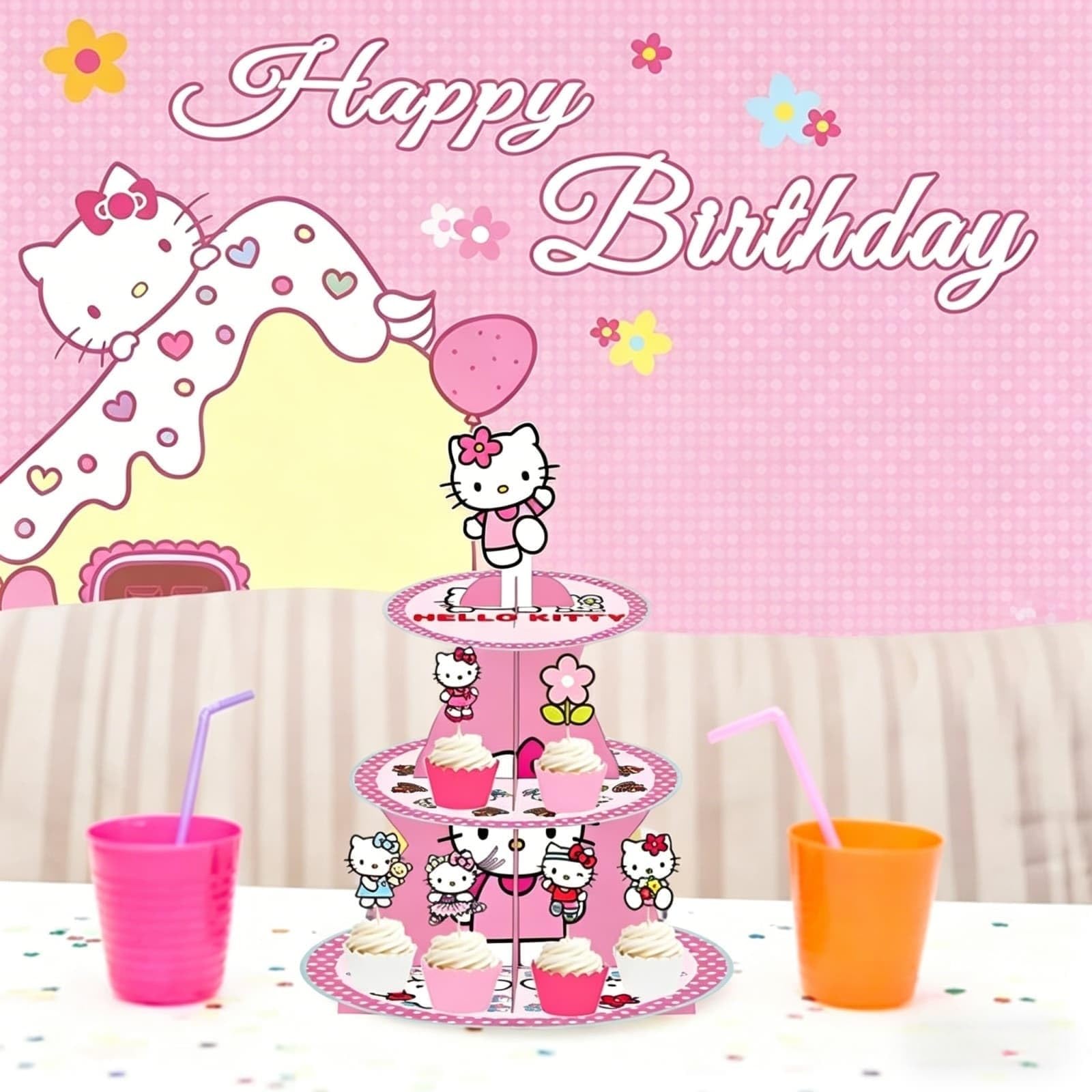Easy to assemble and disassemble cupcake stand for storage
